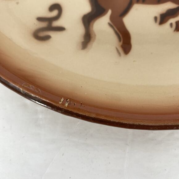 Fred Roberts Antique Western Enamelware Divided Dinner Plate - Picture 5 of 8